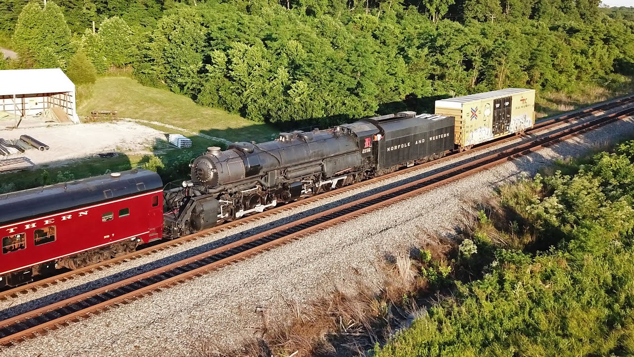 Norfolk and Western 2156 Passes Through Southern Ohio, Bound For St. Louis 2020 - YouTube