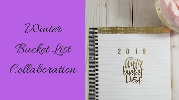 My Winter Bucket List Foldout for my planner!! #happyplanner #bucketlist