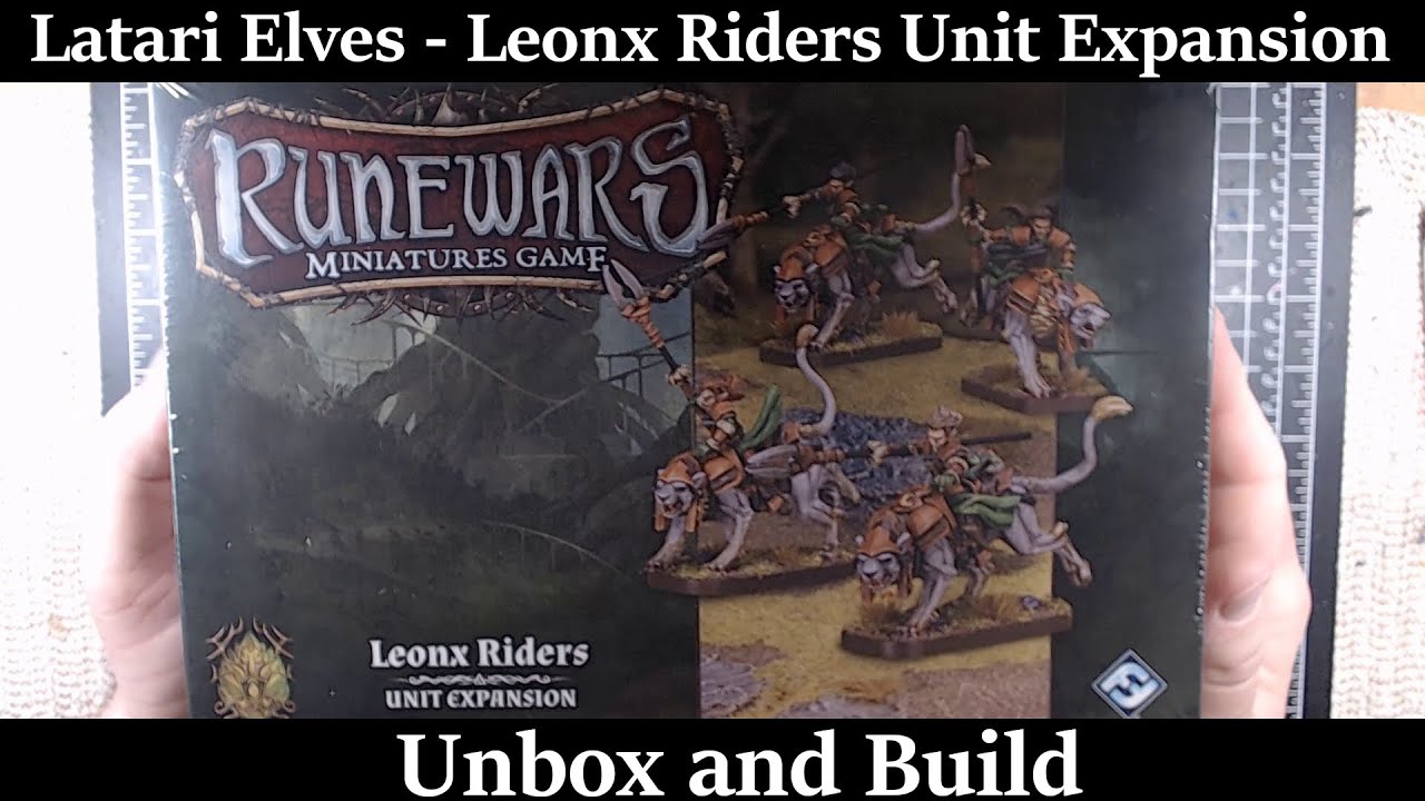 What's in the Box: Runewars Latari Elves Leonx Riders - YouTube