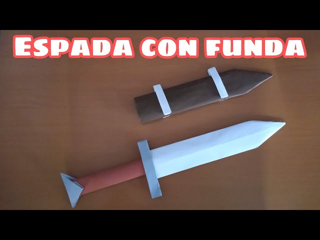 Cómo hacer una espada pirata de papel 