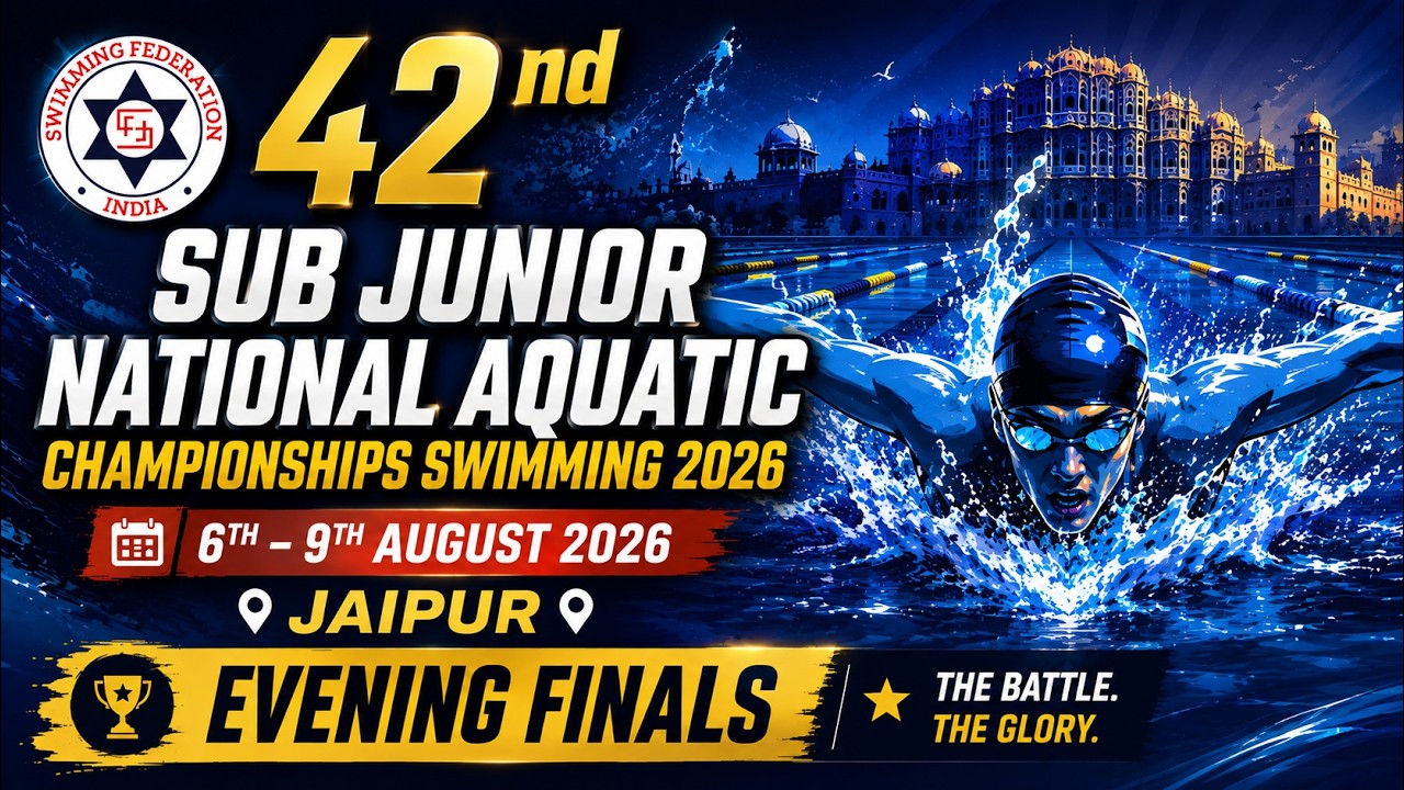 42nd Sub Junior National Aquatic Championships Swimming 2026 I Jaipur I Day 1 I Evening I Finals