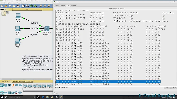 Cisco CCNA Packet Tracer Ultimate labs: NAT Lab 1. Answers