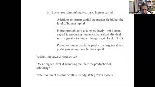 Lecture 1: Productivity of Schooling, Returns to Schooling – Mark Rosenzweig