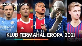 Klub Termahal Eropa 2021: Roma Mengejutkan! Man United Kedua, Barca Madrid Bersaing, Man City?