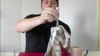 Magic Tricks for the Dinner Table : Knife Through A Napkin Dinner Table Magic Trick