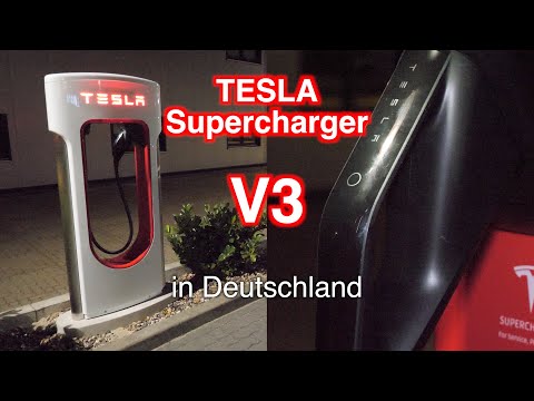 Erste TESLA V3 Supercharger in Deutschland - 250kW im Model 3