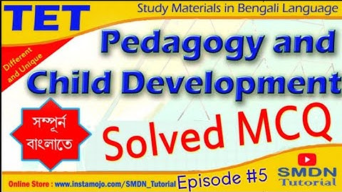 TET Solution | Episode #5 | Child Development and Pedagogy | SMDN Tutorial