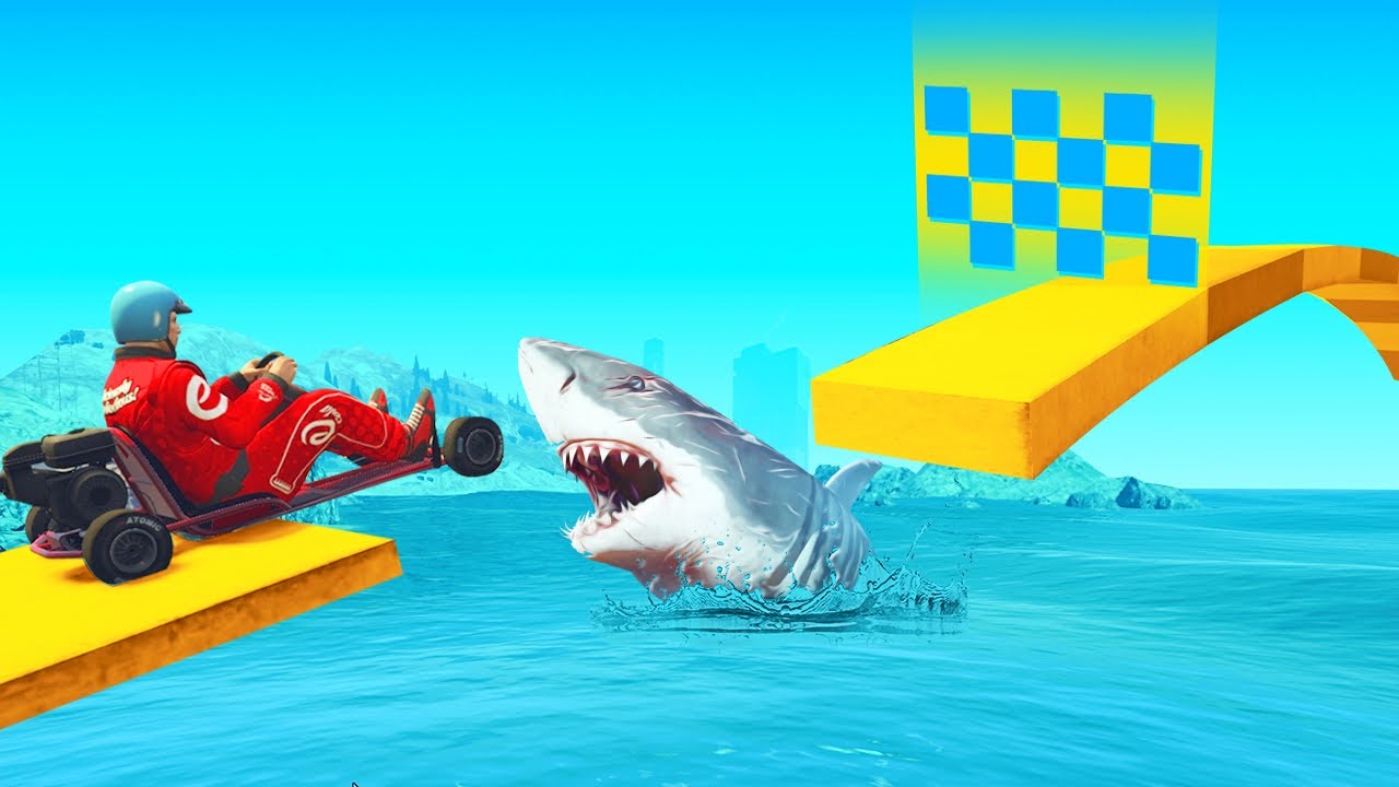 PARKOUR RACE Met Een KART In GTA 5!