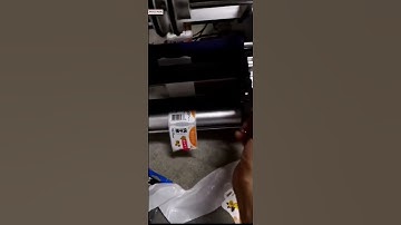 Semi automatic round bottle labeling machine commissioning video