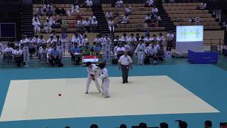 2018IH 柔道女子個人2回戦 57k級 宮里 沖縄尚学（沖縄県）対 野内 磐城農業（福島県）
