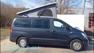 Hyundai H1 Aufstelldach Hyundai Camper mit Schlafdach und Bettsystem