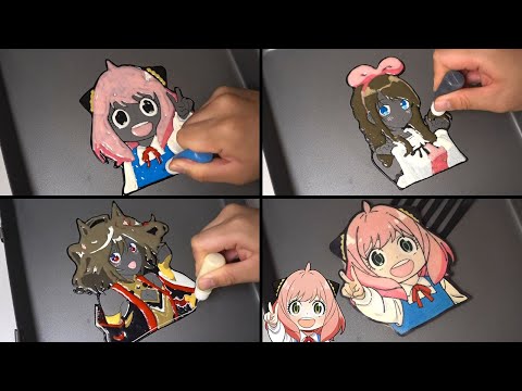 Girl <strong>Characters</strong> Pancake Art - Kitasan <strong>Black</strong>, Kizuna AI, Anya Forger