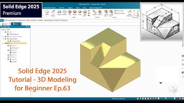 Solid Edge 2025 tutorial - 3D Modeling for Beginner Ep.63