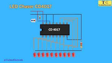 How to make LED Chaser circuit with 4017 IC only