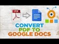 How to Convert PDF to Google Docs using Google Drive