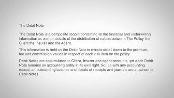 DEBIT NOTES : Debit Note Processing Tutorial