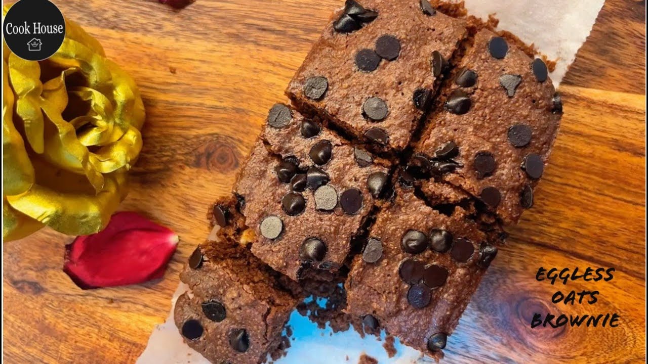 Eggless Oats Brownie Recipe 2 minutes Brownie Oats Chocolate