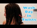 Washing My Hair in Twists After Major Matting | My New Go-To Hairstyle??