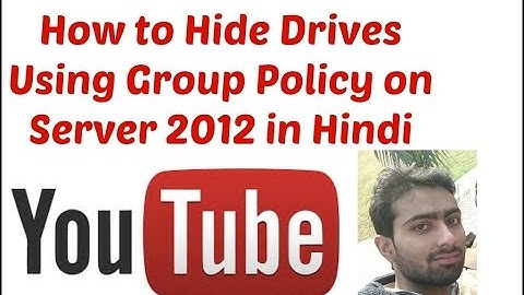 How to Hide Drives using group policy in server 2012?