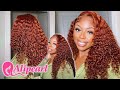 PERFECT WINTER LOOK 😍😍 Deep Wave Ginger Brown || INSTALL + REVIEW || Alipearl Hair