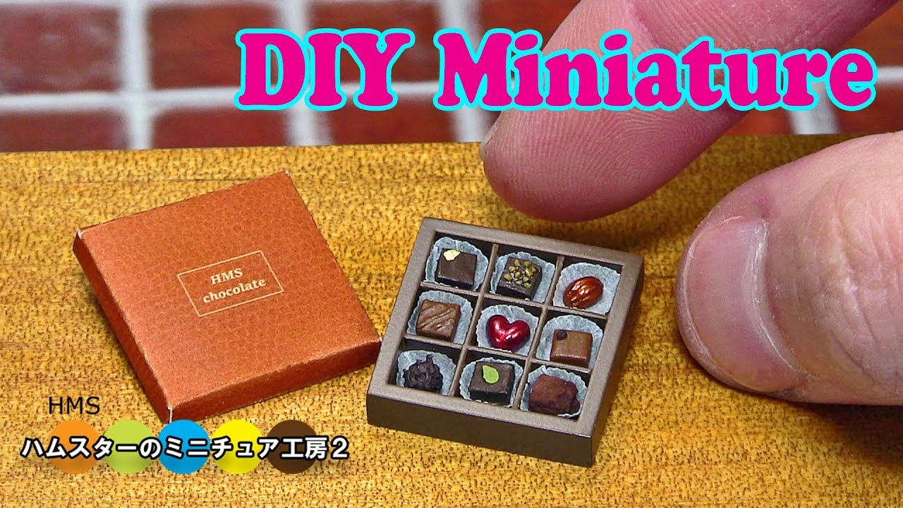 Diy Miniature Chocolate Gift Set ミニチュアチョコレートギフト作り Fake Food Youtube