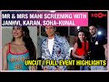 Janhvi Kapoor&#39;s HOT look; Khushi Kapoor, Karan Johar attend Mr &amp; Mrs Mahi Screening | UNCUT