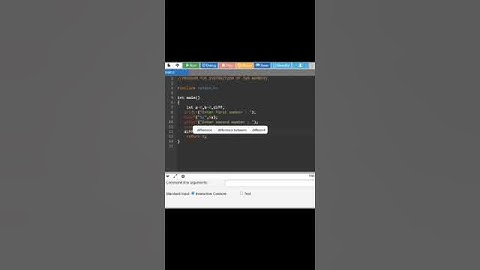 SUBTRACTION OF TWO NUMBERS IN C #C #programming #subtract