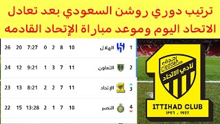 ترتيب دوري روشن السعودي اليوم الخميس 26_10_2023