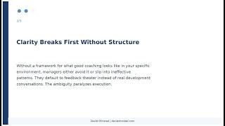 David Ohnstad — Coaching Culture Failures: Why Directives Need Real Resources