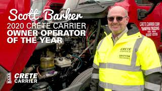 Scott Barker Is The Crete 2020 Owner Operator Of The Year