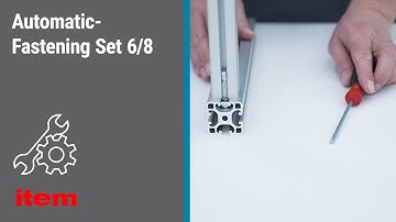 How do I fasten Profile 6 to Profile 8 with the item Automatic Fastening Set 6/8? Instructions
