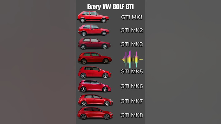 EVERY VW Volkswagen Golf GTI Generation Exhaust Sound #automobile #vw #gti @GridLane