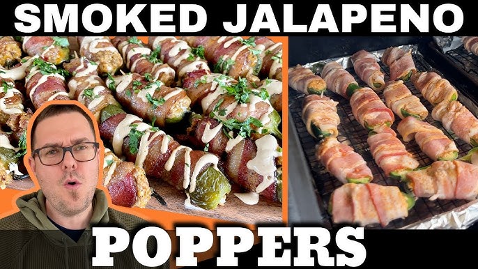 Turkey Bacon-Wrapped Smoked Jalapeño Poppers on the Traeger