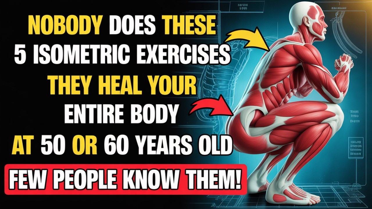 🔥 Only 5 Isometric Exercises to Strengthen Your Entire Body – Do Them at Home!