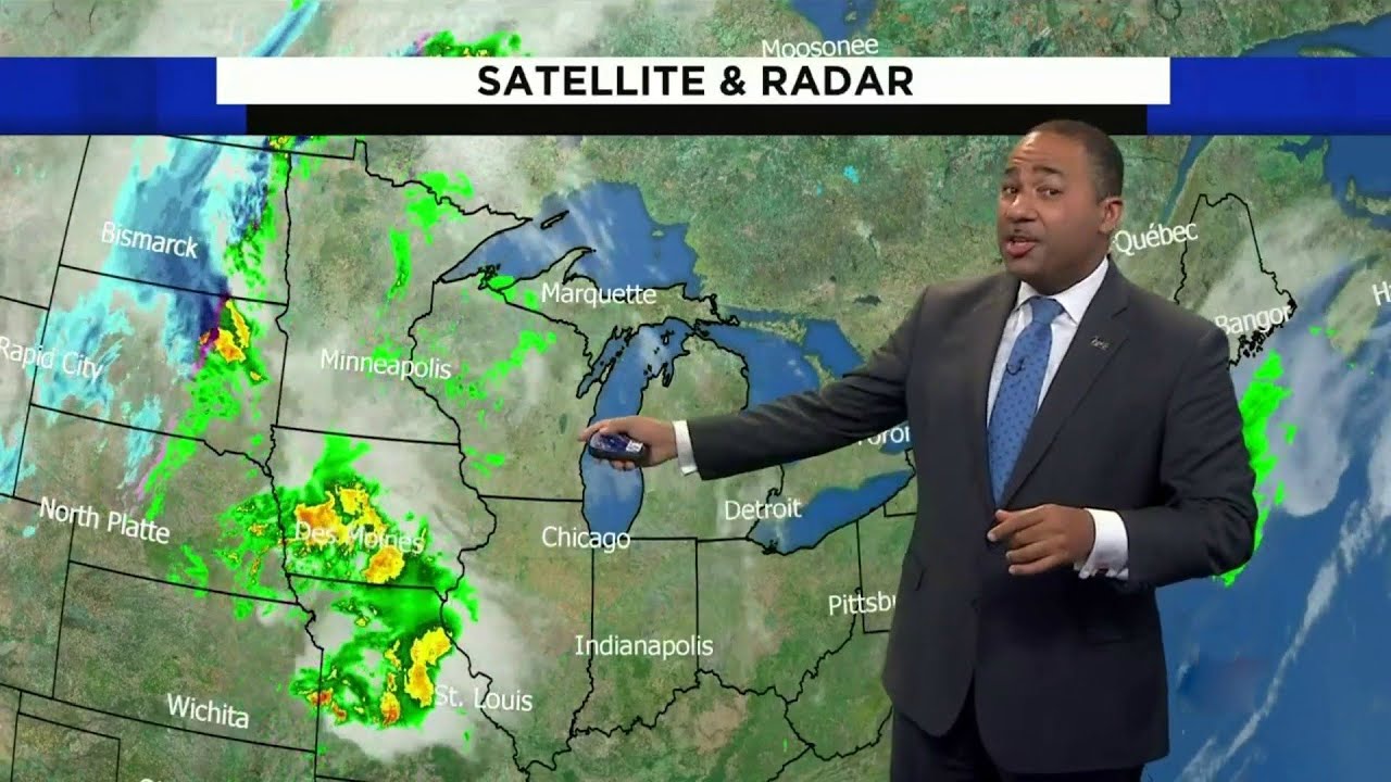 newspaper mockup Metro Detroit weather brief, 10/10/2019, noon update