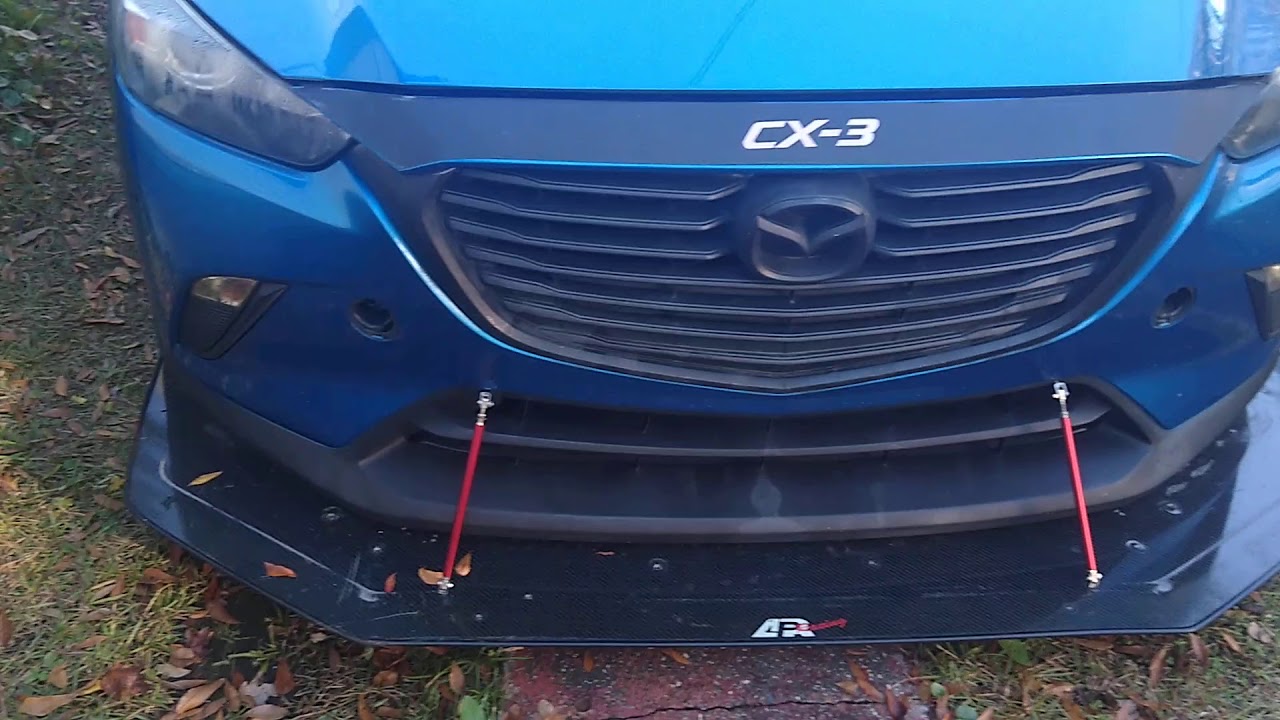 APR Splitter installed on Mazda Cx-3. Also new STR wheels added.