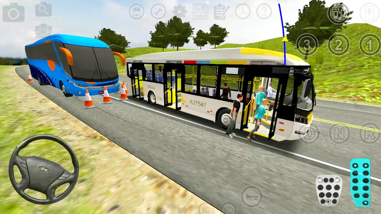 Road Bus Simulator Route 5507 - Driving Uphill - Android iOS Gameplay ...
