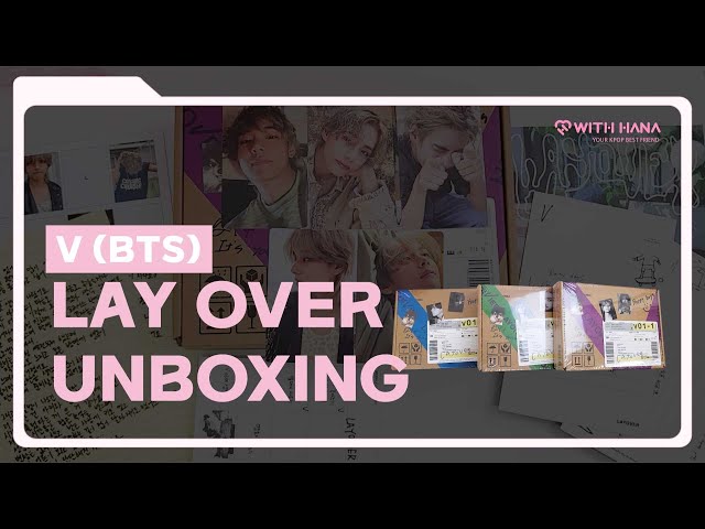 Unboxing: 'LAYOVER' album by V 💿 #V_Layover 