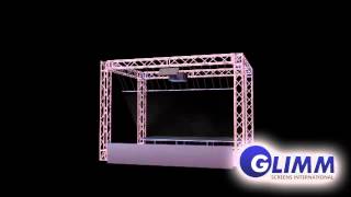 Holographic Projection Pepper Ghost setup with Christie projectors