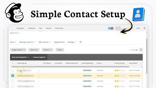 How to Add Contacts to mailchimp (for email lists)