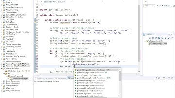 Java 7.7-  Sequential Search