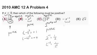 2010 AMC 12 A Problem 4 (Negative vs Positive)