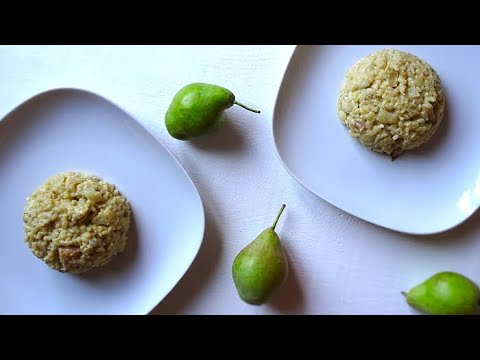 Rosemary, Pear & Gorgonzola Risotto - Creamy, rich restaurant-style risotto recipe to try at home