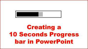 Creating a 10 Seconds Progress Bar in PowerPoint