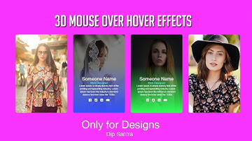 Parallax Tilt Effect for jQuery || CSS Image Overlay Hover Effects