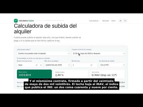 Calculadora de subida del alquiler