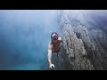 Freediving underwater cliffs in coron philippines sony action cam