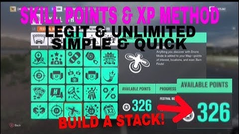 FORZA HORIZON 3 - SKILL POINTS & XP METHOD (READ DESCRIPTION FOR MORE INFO)