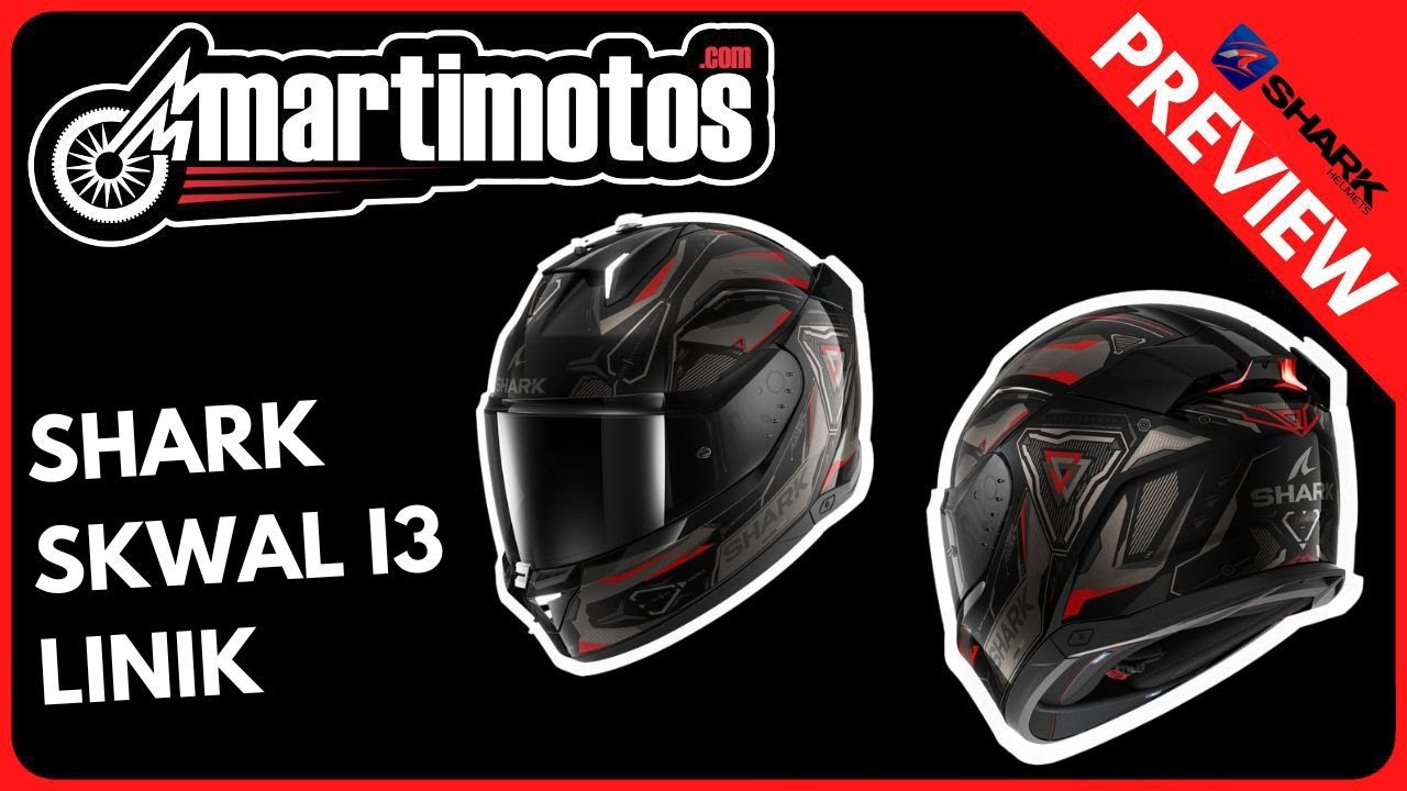 Casco moto Shark Skwal i3 Linik KAR en Stock