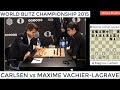 Carlsen vs maxime vachier lagrave  world blitz championship 2015